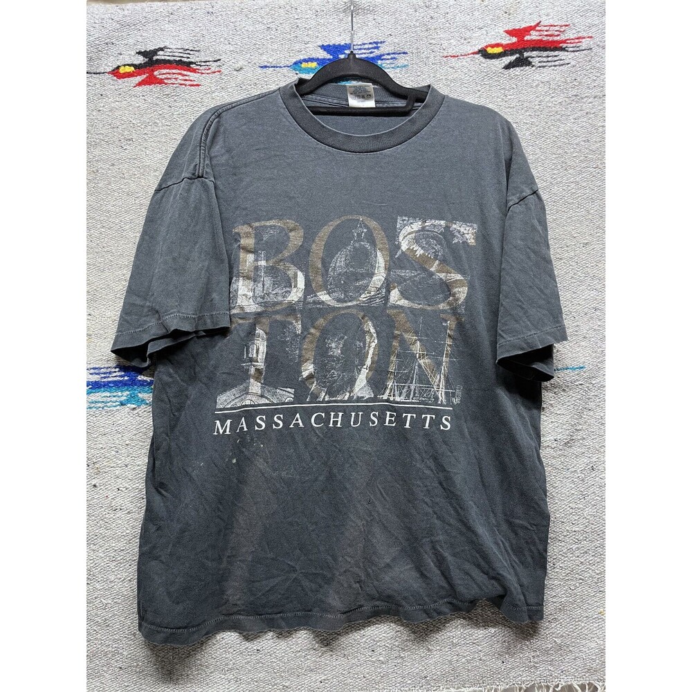 Vintage 90s Single Stitch Belton tag Boston Massachusetts T shirt XL